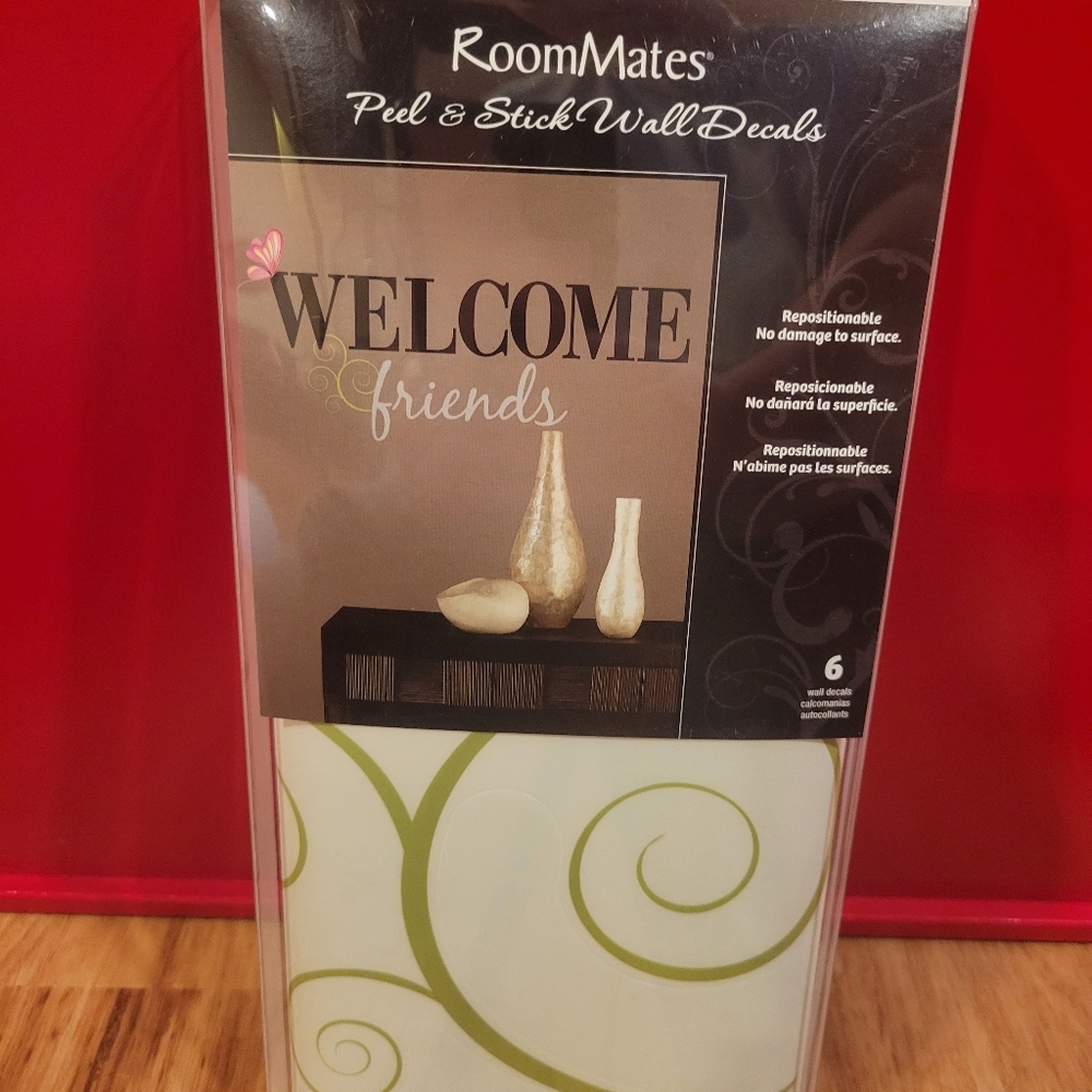 Welcome friends wall decal